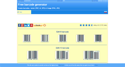 Desktop Screenshot of free-barcode-generator.net