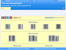 Tablet Screenshot of free-barcode-generator.net